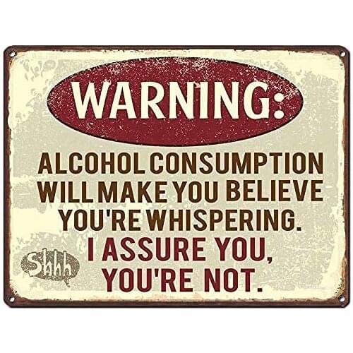The Retro Tin Sign I Assure You That You are Not Warning Signs Dining Room Decorated Wall Decoration Home bar Cafe 12x8 inch