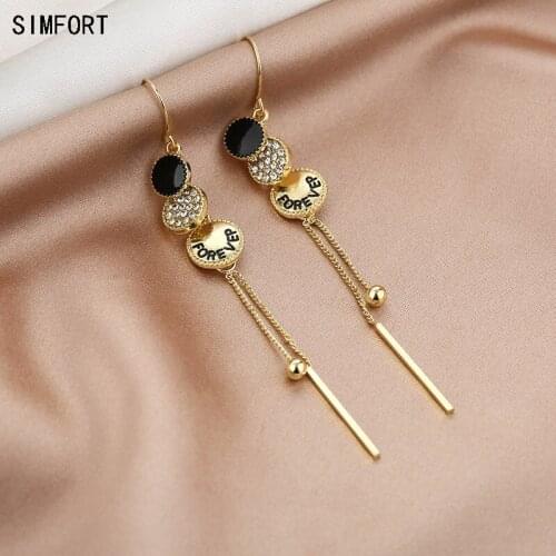 Womens925 Silver Pin Earring Multip Disc Long Tassel Ear Hooks Fashion Elegant Simple Personality Alloy Decoration Jewelry Gift