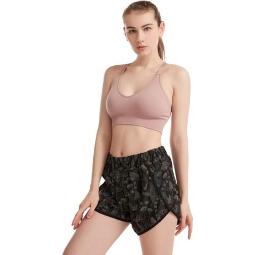 Women Reflective Sports Workout Shorts Summer Sexy Cute Mini Sweat Hot 2021 New Fashion Casual Beach Print Pants Middle Waist