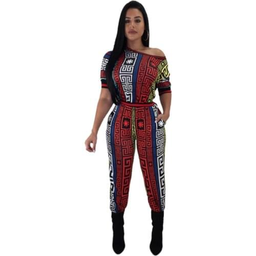 Womens Off Shoulder Floral Printed Cropped Wide Leg Jumpsuits Rompers