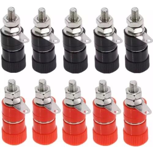 1 PCS Total Length: 33mm Banana Socket Terminal Connector Professional Terminal Nut Top Thread Electrical Equipment Accessories