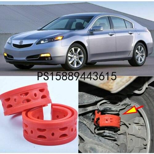 2pcs Red Car Rubber Shock Absorber Spring Bumper Buffer Power Cushion For ACURA TL