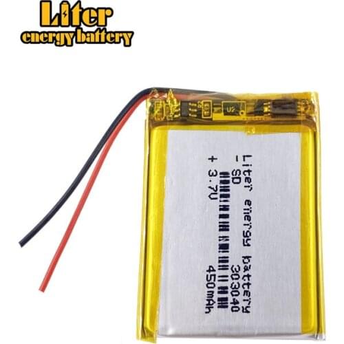 3.7V 303040 450mah lithium-ion polymer battery quality goods quality of CE FCC ROHS certification authority