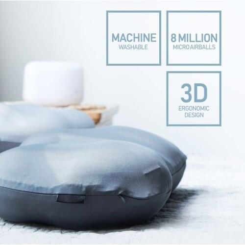 3D Neck Pillow Washable Polyester Pillowcase Cover Travel Deep Sleep Addiction