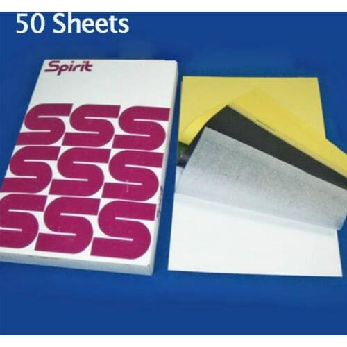 50 Sheets Tattoo Transfer Paper A4 Size Spirit Master Tatoo Paper Thermal Stencil Carbon Copier Paper for Tattoo Supply Dropship