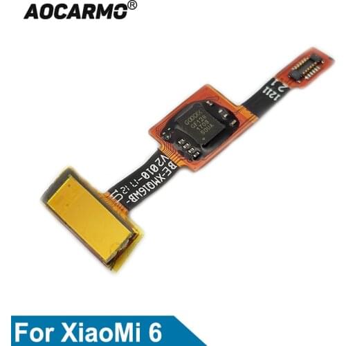 Aocarmo For XiaoMi 6 mi 6 mi6 Home Button Touch ID Fingerprint Sensor Flex Cable Replacement Part