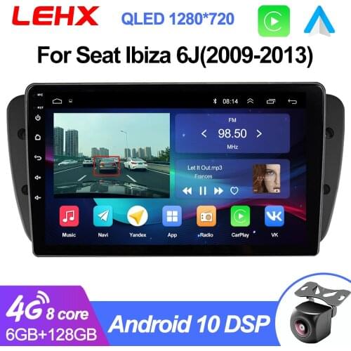 LEHX Car Android 9.0 2GB RAM Radio Multimedia Video Player For Seat Ibiza 6j 2009-2013 2din autoradio Rds Audio dvd Screen
