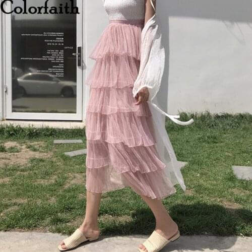 Женские юбки пачки Colorfaith China At AliExpress