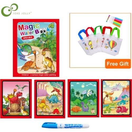 Kids Toys Birthday Christmas New Year Gift Magic Water Drawing Book Coloring Book Doodle Magic Pen Painting Drawing Board WYW