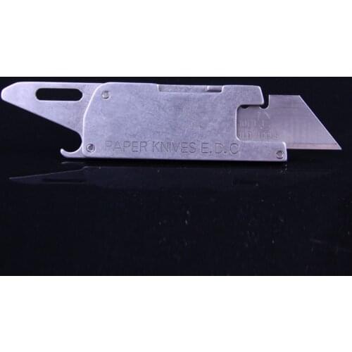 EDC Paper Knife w/ Razor Blade Flat Head Screwdriver Bottle Opener Outdoor Camping Survival Multifunctional Tool Pocket Knife