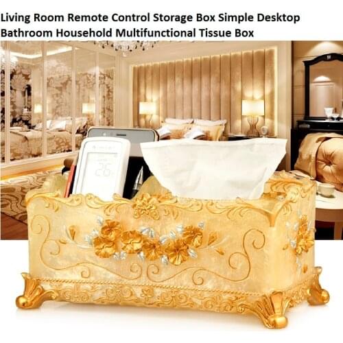 Living Room Remote Control Storage Box Simple Desktop Bathroom Household Multifunctional Tissue Box