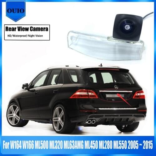 HD Rear View Camera For W164 W166 ML500 ML320 ML63AMG ML450 ML280 ML550 2005 ~ 2015 Reverse BackUp Parking Camera