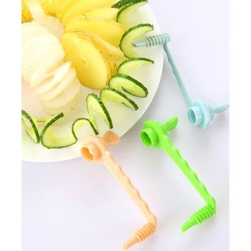 Creative Vegetable Potato Carrot Spiral Slicers Potato Chips Cutter Vegetable Carved Flowers Kitchen Tools Accessories Gadgets