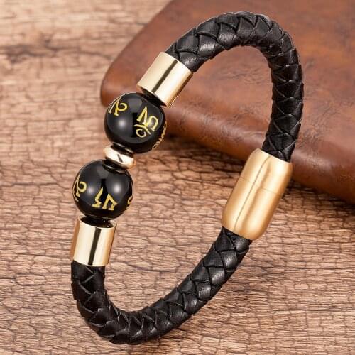 Charm Men Women Bracelets Stainless Steel Magnetic Braided Leather Rope Fashion Jewelry Couple Bracelets Gift For Valentines Day