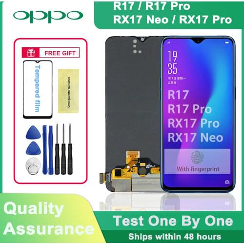 6.4" AMOLED LCD Display for OPPO R17 Pro LCD Display for OPPO R17 RX17 Pro RX17 Neo LCD screen touch screen digitizer assembly