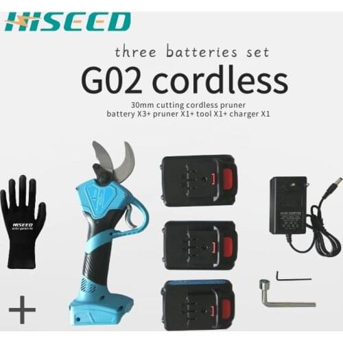 Rechargeable Electric Cordless pruning scissors operating voltage dc21v