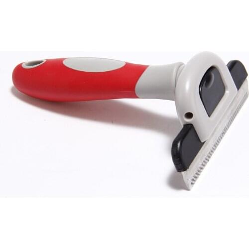 Self Cleaning Dog Comb Comfortable Handle Long Short Hair Pet Brush Grooming Effective Deshedding Tool