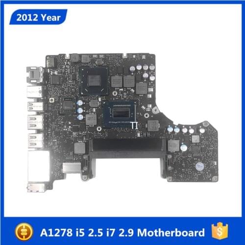 Sale Tested Motherboard for Macbook Pro 13" Laptop A1278 Logic Board i5 2.5GHZ i7 2.9GHZ Logic Board 820-3115-B 2012 MD101 MD102