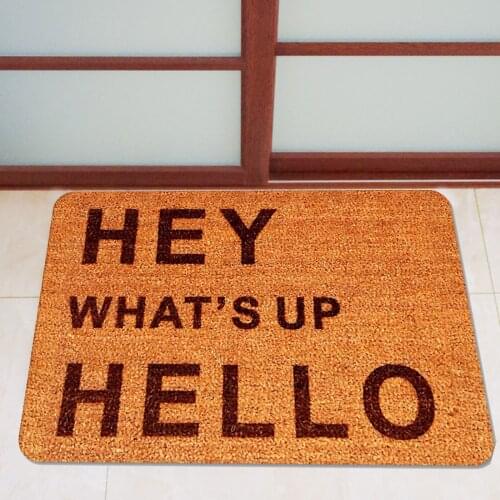Rubber Door Mat Household Welcome Doormat Decoration Reusable Washable Kitchen Toilet Anti-Dirty Floor Mat 45*75cm