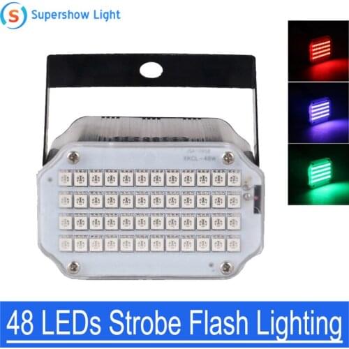 48 led high power RGB DJ Disco Strobe Flash Light Club Stage Lighting Effect