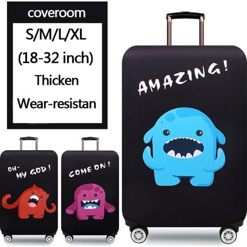 Luggage protective cover trolley case cover travel dust-proof elastic cover bag 18-32 inch thick wear-resistant durable durable