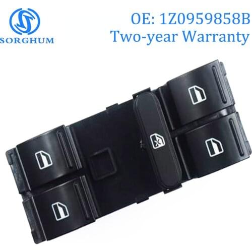 Green 1Z0959858B DRIVER side front Power Window Button Switch For SKODA Fabia Octavia Super B For Yeti 1Z0 959 858B 1ZD959856