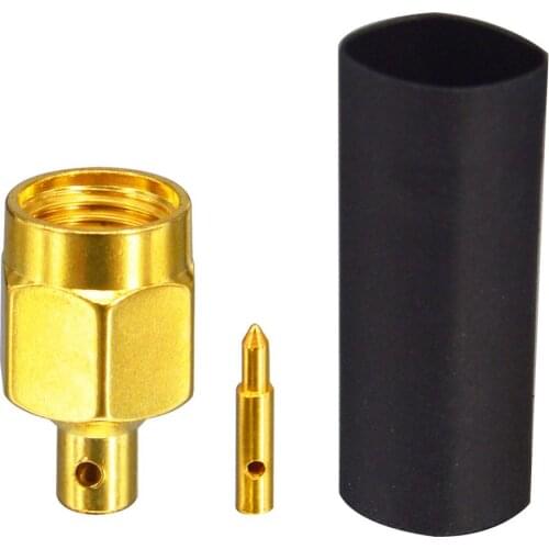 2 Pieces SMA Connector SMA Plug Male Straight Crimp for RG405 Cable