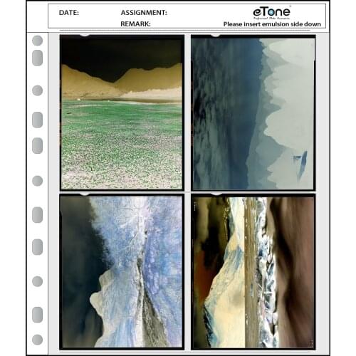 50x Acid-Free 4x5 B&W Film Photo Archival Storage Sheets Pages Slide Protector