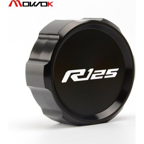 Aluminum High Quality For YAMAHA YZFR125 2014 2015 2016 2017 YZF R125 r125 Rear Brake Fluid Reservoir Cap Oil Cup