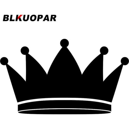 BLKUOPAR for Simple Symbol Classic Royal King Car Stickers Vinyl Sunscreen Decals Scratch-Proof Vehicle Laptop Decor Car Goods