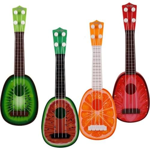Childrens Simulation Mini Ukulele Music Toy Can Play Fruit Four-string Small Guitar To Discover The Gift of Musical Talent