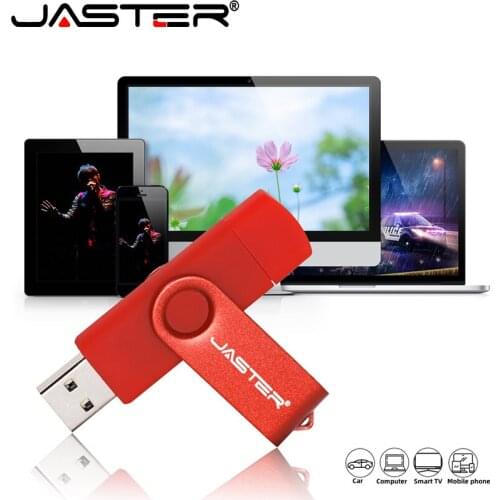 JASTER multi-function USB flash drive OTG Type-C custom logo 64GB 32GB 16GB 8GB 4GB usb flash drive Micro USB USB stick