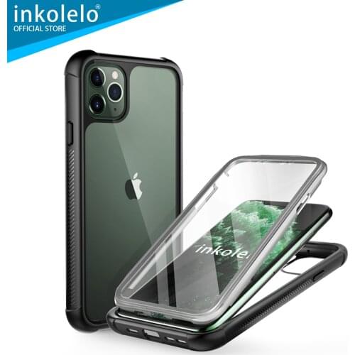 Inkolelo iPhone 11 Pro Case Built in Screen Protector 360 Degree Heavy Duty Dropproof Shockproof Case Full Body Protective Cover