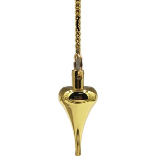 Pendulum pendant male Dowsing Healing Pyramid spiritual Reiki pendulums for dowsing Charms Chakra Amulet gold rose gold Copper