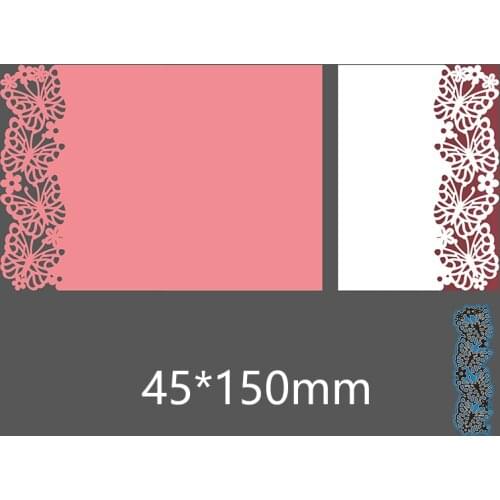 45*150mm butterfly shape frame New Metal Cutting Dies Scrapbook paper Decoration Embossing DIY Paper Card Craft