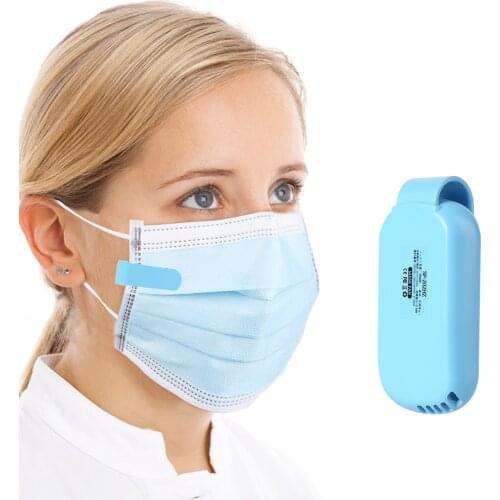 Reusable Portable Fan For Face Mask Clip-On Air Filter USB Rechargeable Exhaust Mini Fans Personal Wearable Air Purifiers