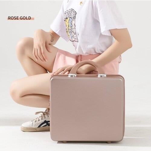 Unisex Fashion Luxury Travel Kawaii Casual Vintage Suitcase Sweet Elegant Print with Lock Zipper Cosmetic Case 2020 New Trend