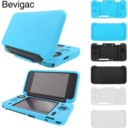 Bevigac Soft Silicone Protective Skin Wrap Case Cover Shell Shockproof for Nintendo Nintend NEW 2DS XL LL 2DSXL 2DSLL Accessory