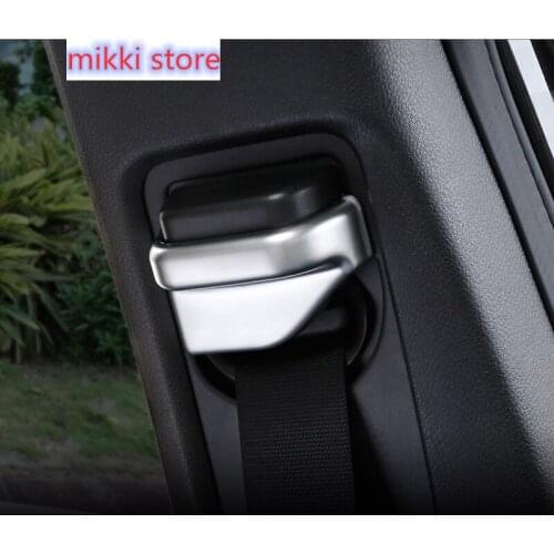 Car Interior B Pillar Seat Safety Belt button Frame Cover Trim Sequins sticker for Mercedes-Benz A B Class CLA C117 GLA X156