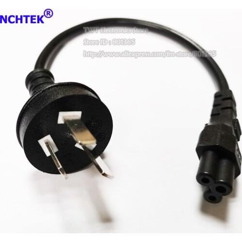 NCHTEK Australia 3Pin Male To IEC 320 C5 Female Clover Leaf Power Adapter Cable. AU travel Power Cord/Free shipping/1PCS