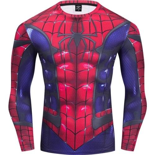 2021 new The Miles Morales Cosplay Premium 3D Printed Costume Compression T-shirt Finess Gym Quick-Drying Tops