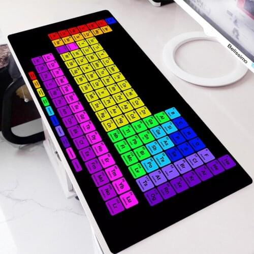 Periodic Table Of Elements Mouse Pad Anime Mousepad Mouse Gamer Computer Desk Mat Large Gaming Rubber Mausepad Keyboard Pad Mat
