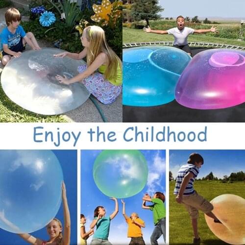S M L Size Children Outdoor Soft Air Water Filled Bubble Ball Blow Up Balloon Toy Fun Party Game Great Gifts