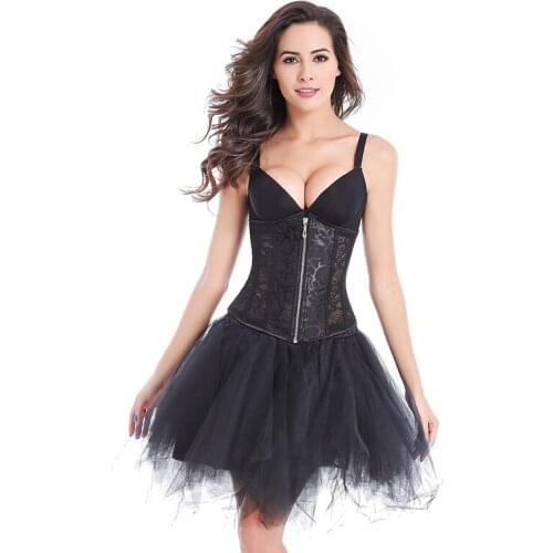 Sexy Hollow Out Waist Trainer Corset Women Lace Up Boned Slimming Lingerie Corsets Bustiers Top Overbust Body Shaper White Black
