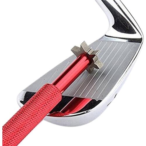 Enhua Golf Groove Tool Golf Iron Wedge Club Groove Sharpener Cleaner Golf Club Clear Tool V U Blade 6 color golf accesories