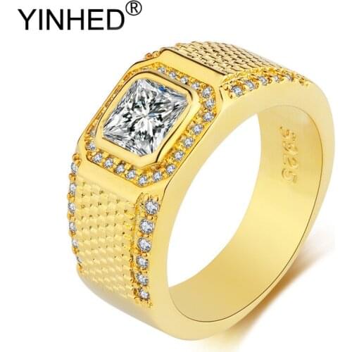 YINHED Gold Rings For Men