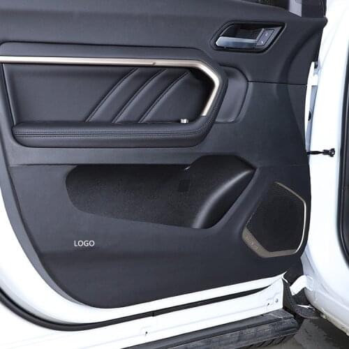 Carbon Fibre Leather Interior Doors Protective Pad Sticker For Great Wall New Haval Hover H6 2017 18 19 20 21 CAB260