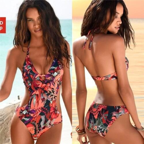 2020 Sexy One Piece Swimsuit Female Backless Bodysuit Bikini Brazilian Monokini Swimwear Women Bathing Suit Swimming Beach Wear