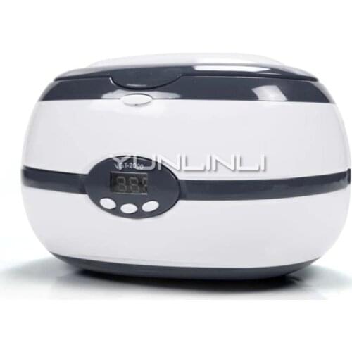 Ultrasonic Cleaning Machine Glasses Ultrasonic 700ml Washing Machine Pot Household Denture Jewellery Washing Equipment VGT-2000