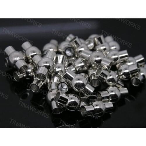 Free Shipping 10 Pair Silver Tone Magnetic Hematite Copper Clasp Lobster For Necklace 11*20mm